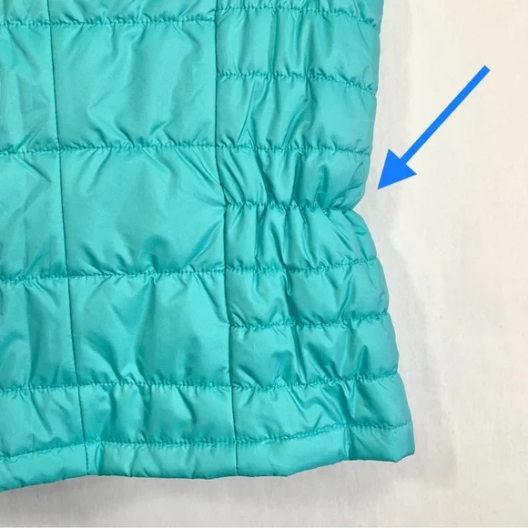 New York & Company Women's Light Blue Sleeveless Zippered Quilted Puff Vest NWT - Picture 9 of 9